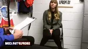 Busty teen shoplifter Angel Youngs gets fucked in the security office