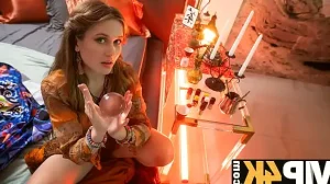 DEBT4k. Young fortune-teller with firm tits and nice ass provided a magical ritual with her pussy