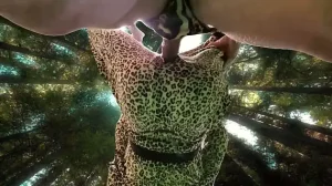 Doll In Leopard Tracksuit Fucked In Jungle Sex Swing! (4K-UHD)